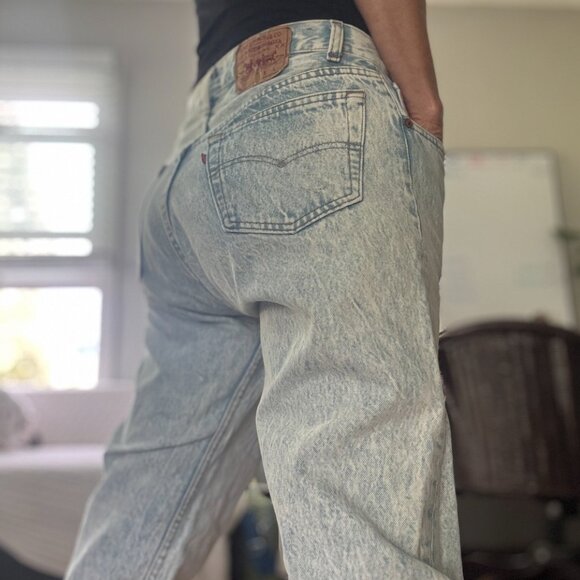VINTAGE STONEWASH USA LEVIS 🔥 28/28 - Picture 4 of 16